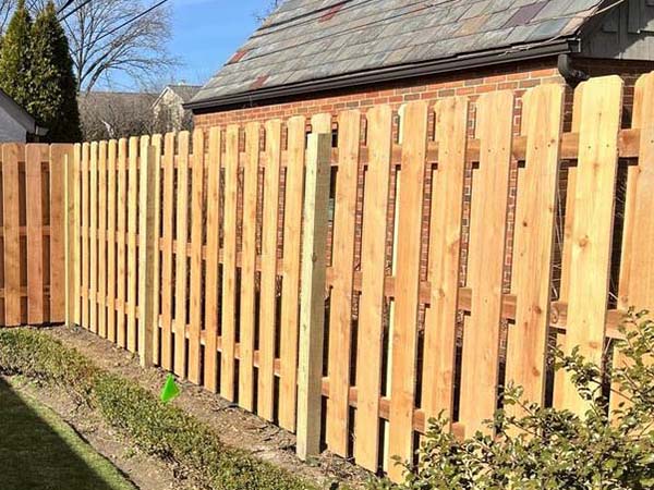 Upper Arlington OH Shadowbox style wood fence