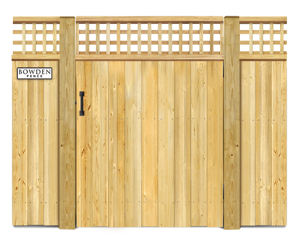 Lattice style gate  - Wood Gate